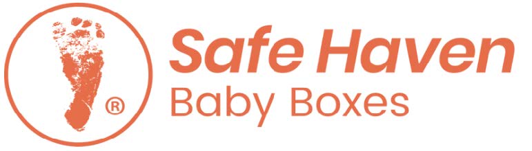 Logo featuring a baby's footprint inside a circle with the text 